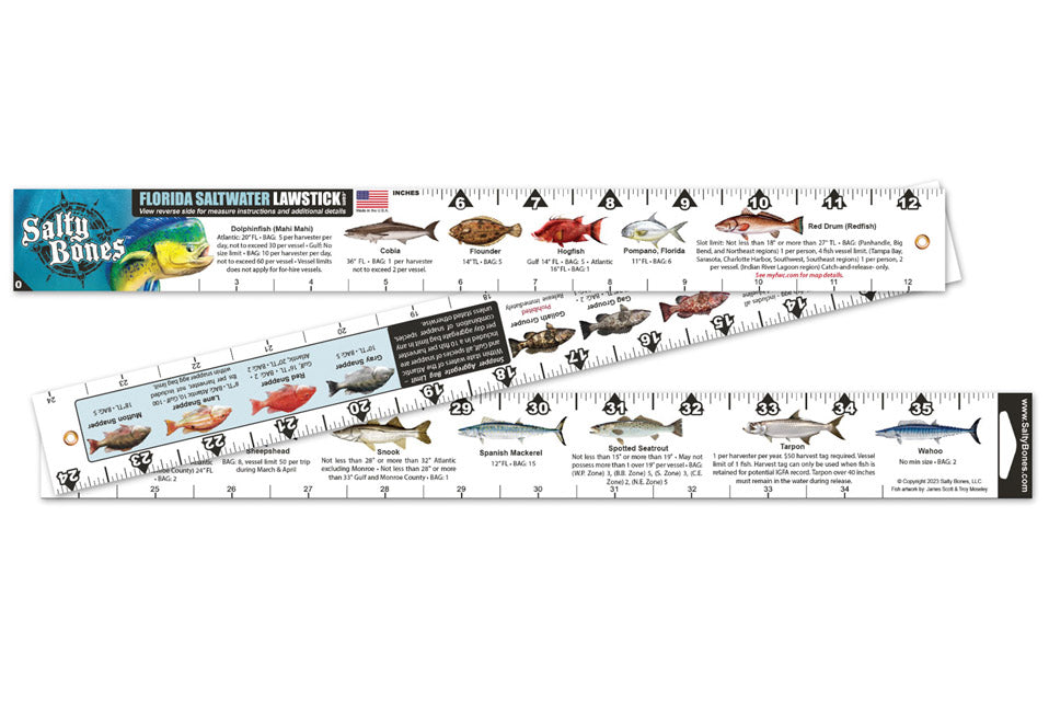 Florida Freshwater Lawstick Fish Ruler