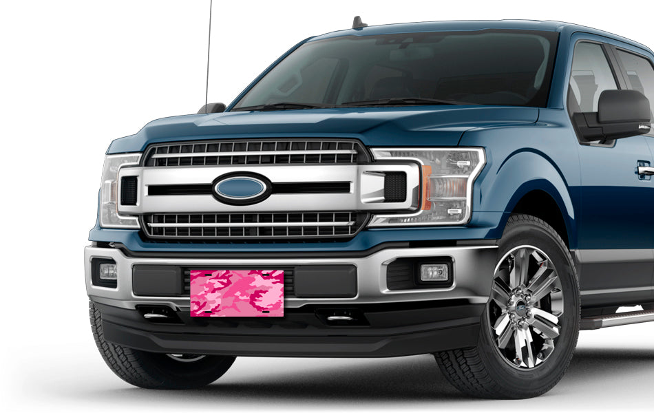 Pink Camo License Plate