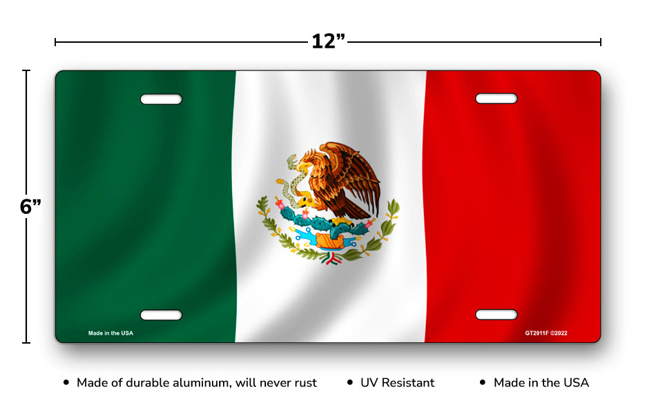 Flag of Mexico License Plate