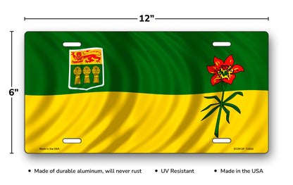 Saskatchewan Flag License Plate