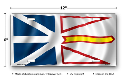 Flag of Newfoundland License Plate