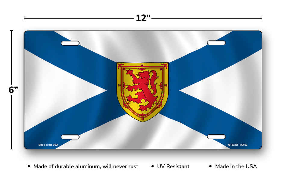 Flag of Nova Scotia License Plate