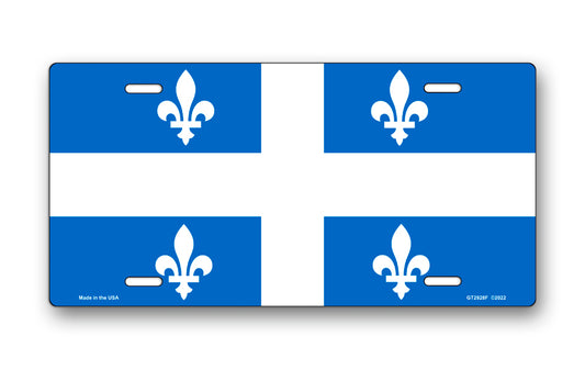 Flag of Quebec License Plate