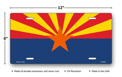 Arizona State Flag License Plate