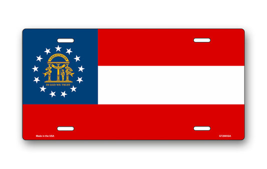 Georgia State Flag License Plate