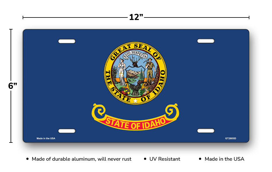 Idaho State Flag License Plate