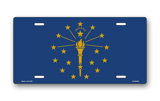 Indiana State Flag License Plate