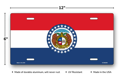 Missouri State Flag License Plate
