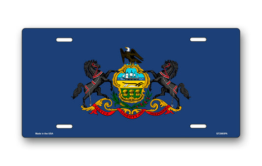 Pennsylvania State Flag License Plate