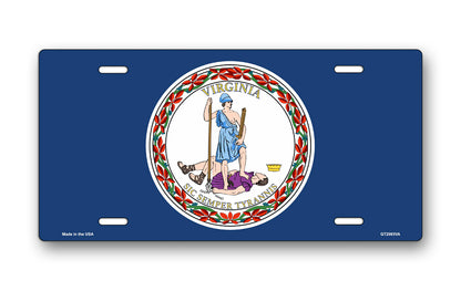 Virginia State Flag License Plate